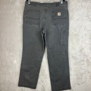 Carhartt Mens Relaxed Fit Canvas Work Pants Grey 102291-306 38x27